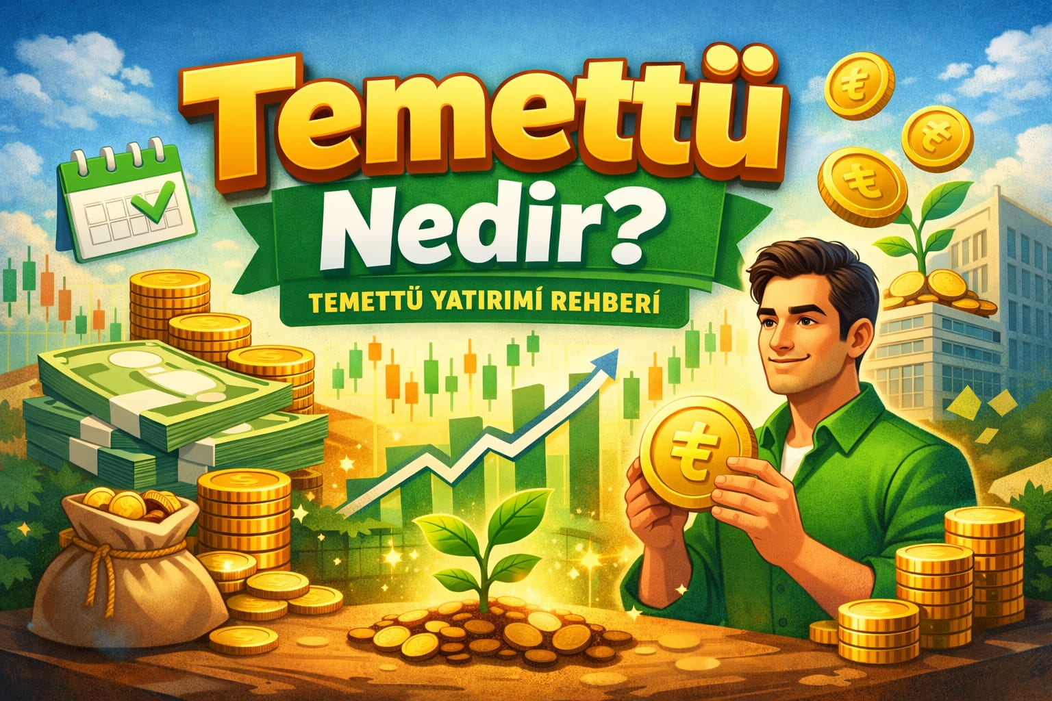 Temettü nedir? Temettü yatırımı ve pasif gelir kavramını anlatan kapak görseli